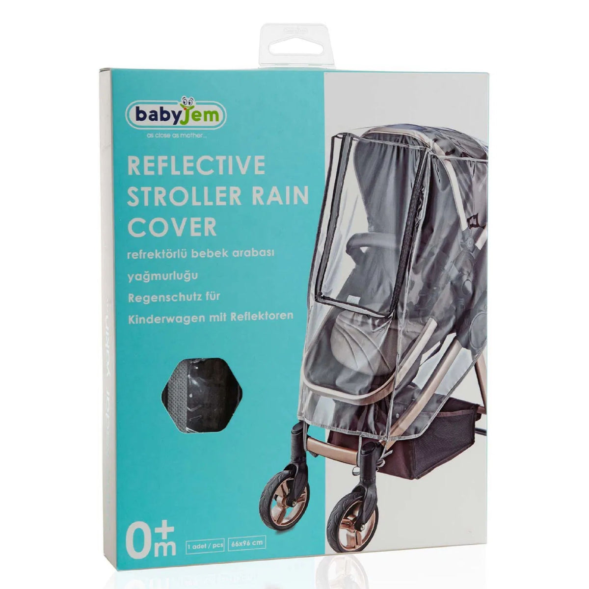 Babyjem Reflektörlü Bebek Arabası Yağmurluğu