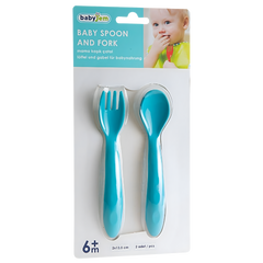 Babyjem Mama Kaşık Çatal Takımı Mavi