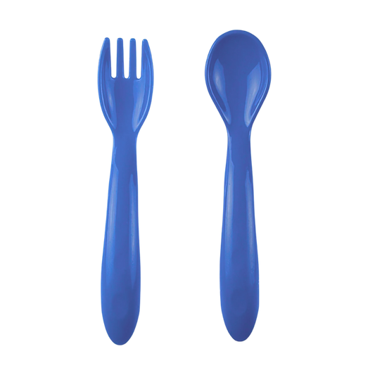 Babyjem Mama Kaşık Çatal Takımı Mavi