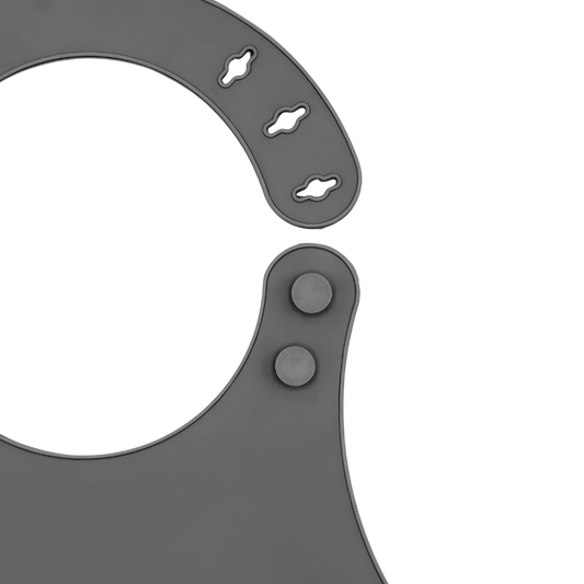 Babyjem Mini Silikon Önlük Gri