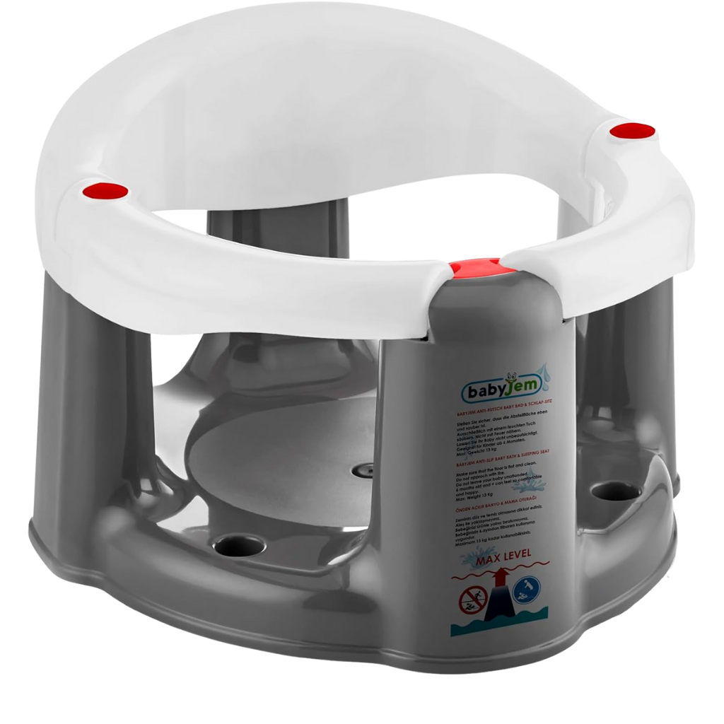 Babyjem Önden Açılır Banyo Mama Oturağı Beyaz
