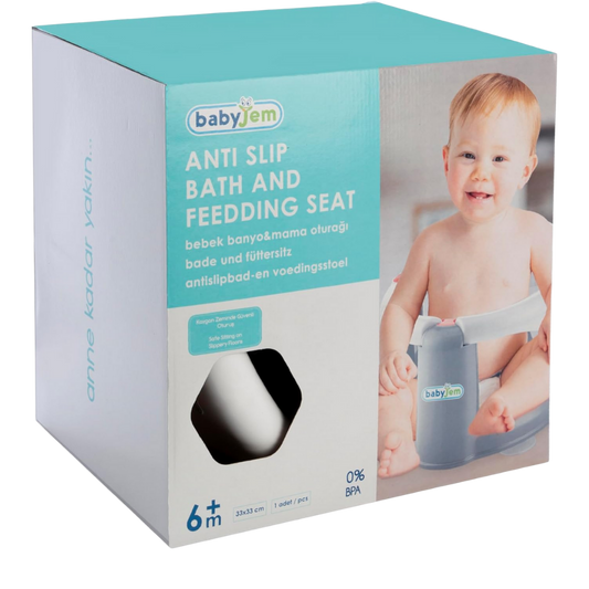 Babyjem Önden Açılır Banyo Mama Oturağı Beyaz