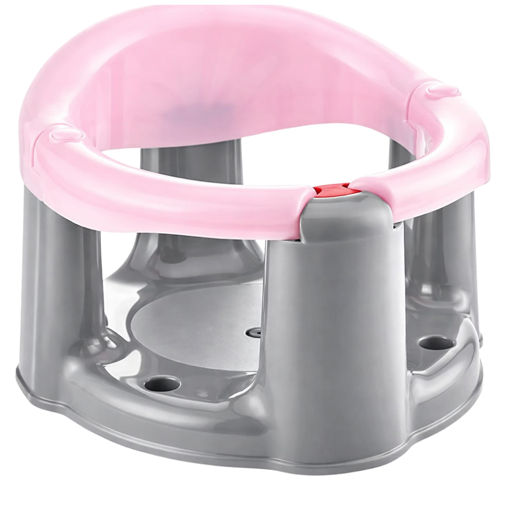 Babyjem Önden Açılır Banyo Mama Oturağı Pembe