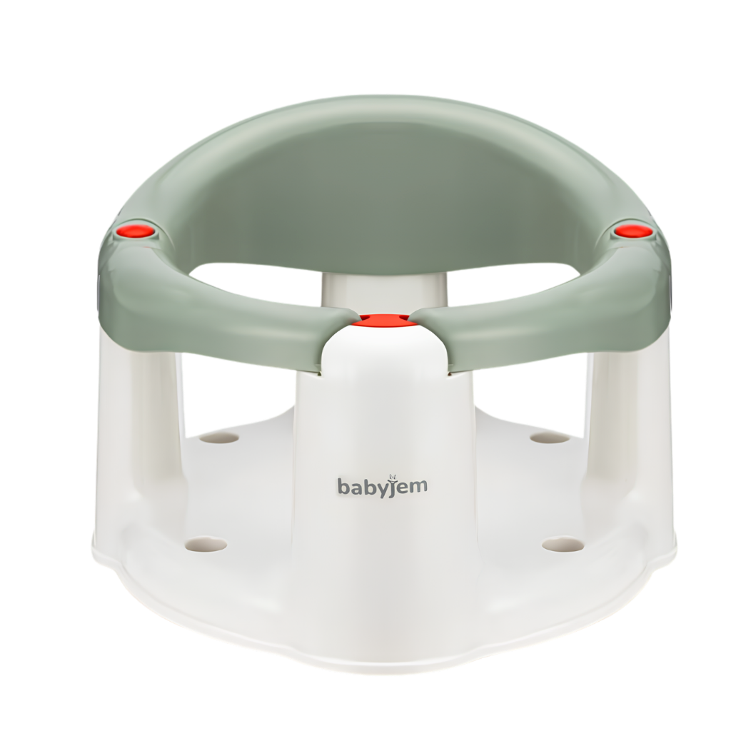 Babyjem Önden Açılır Kaydırmaz Banyo Mama Oturağı Soft Yeşil