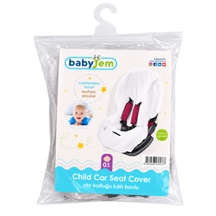 Babyjem Örme Havlu Oto Koltuğu Kılıfı Beyaz