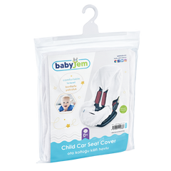 Babyjem Örme Havlu Oto Koltuğu Kılıfı Beyaz