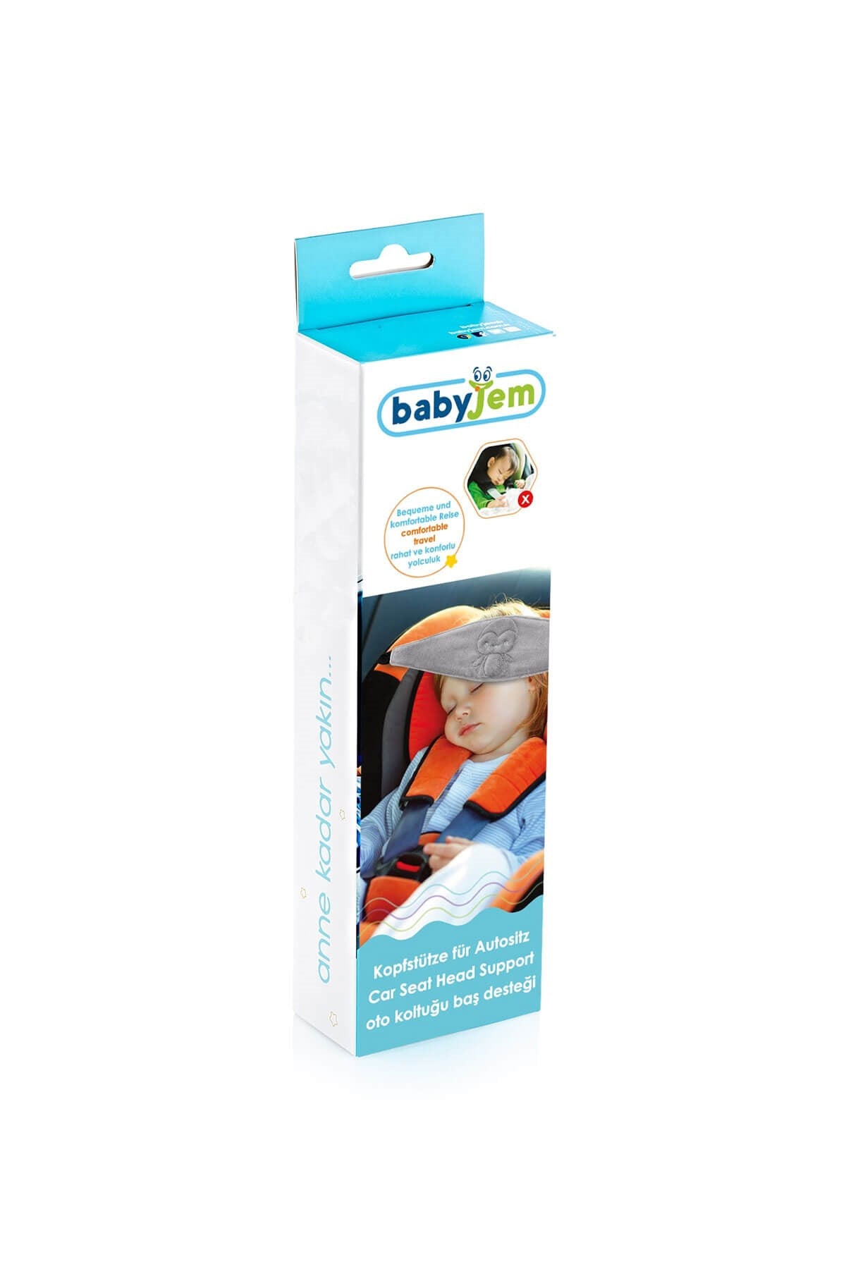 BABYJEM OTO KOLTUĞU BAŞ DESTEĞİ GRİ