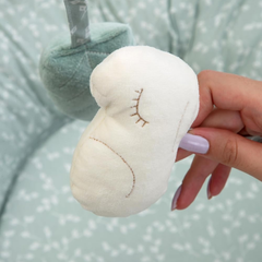 Babyjem Oyuncaklı Anne Baba Yanı Yatağı Yeşil Çiçek