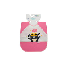 Babyjem Poli Muşamba Kollu Önlük Pembe