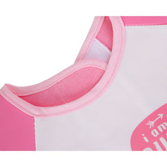 Babyjem Poli Muşamba Kollu Önlük Pembe