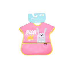 Babyjem Poli Muşamba Önlük Büyük Pembe