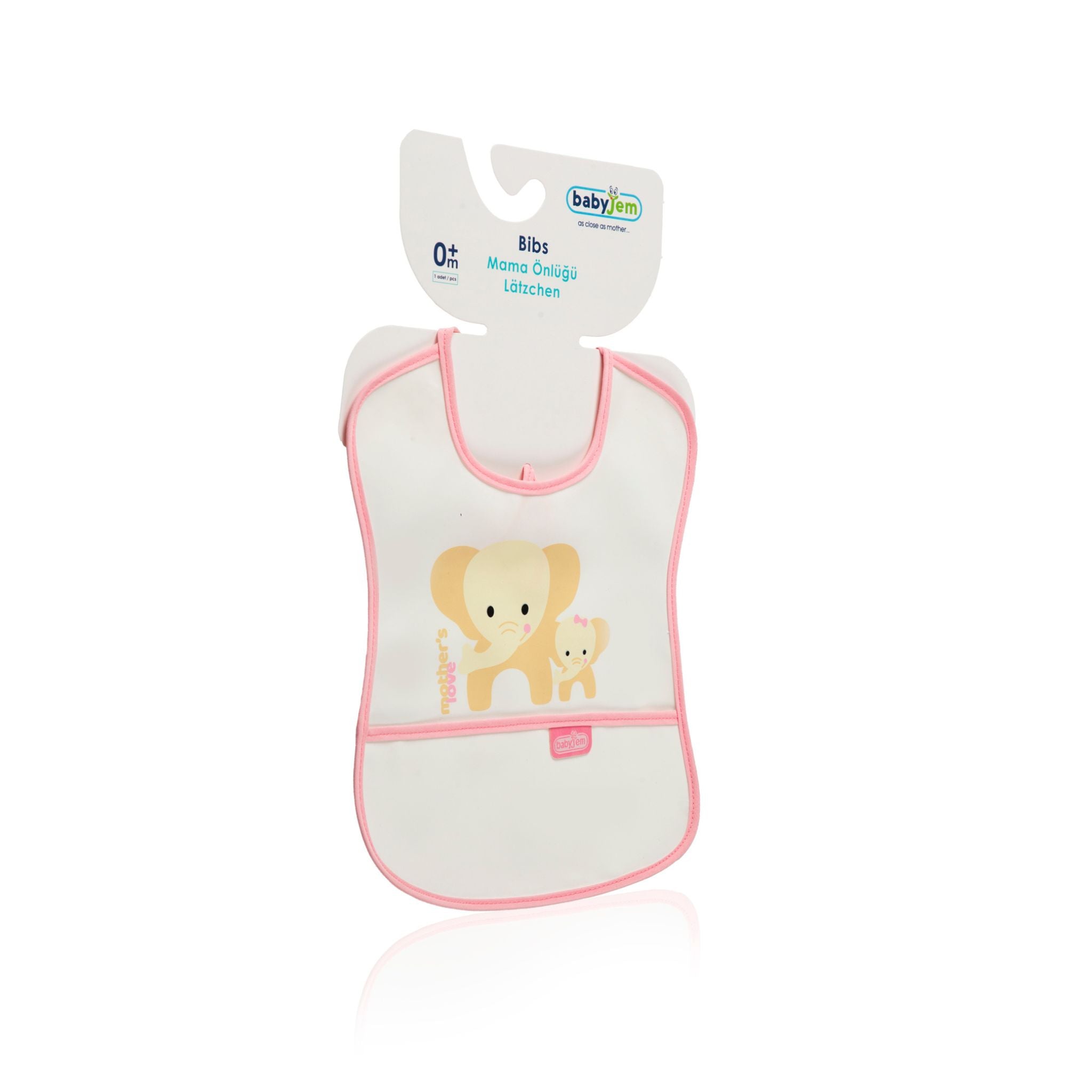 Babyjem Poli̇ Muşamba Önlük Küçük Pembe - Welcome Baby