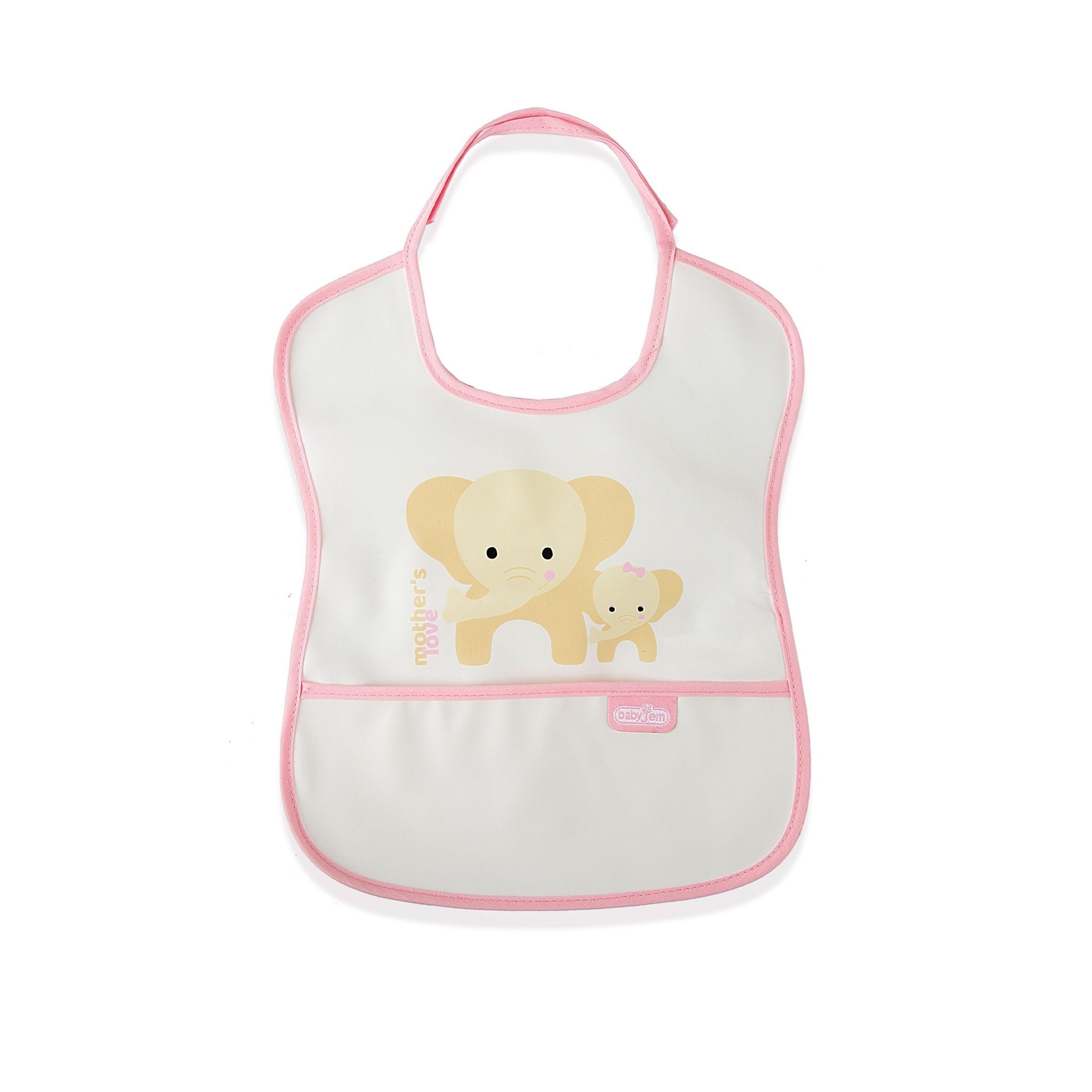 Babyjem Poli̇ Muşamba Önlük Küçük Pembe - Welcome Baby