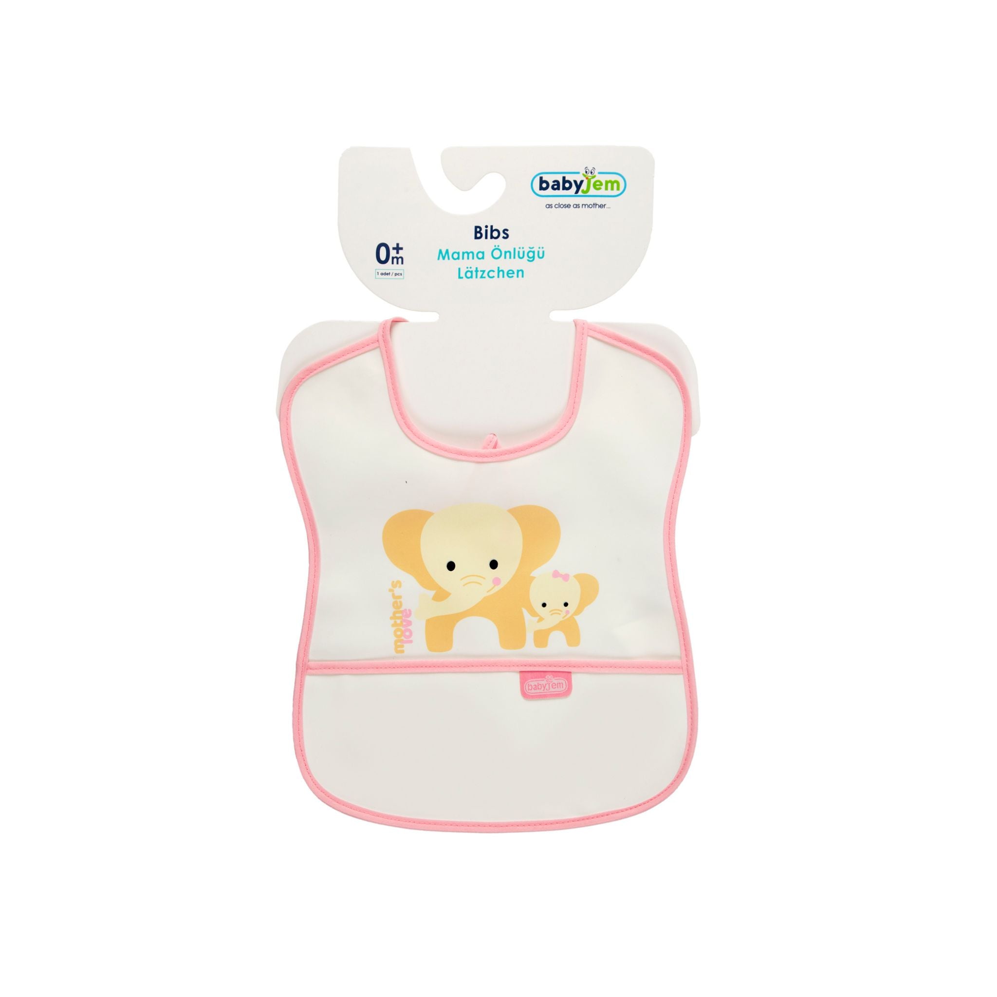 Babyjem Poli̇ Muşamba Önlük Küçük Pembe - Welcome Baby