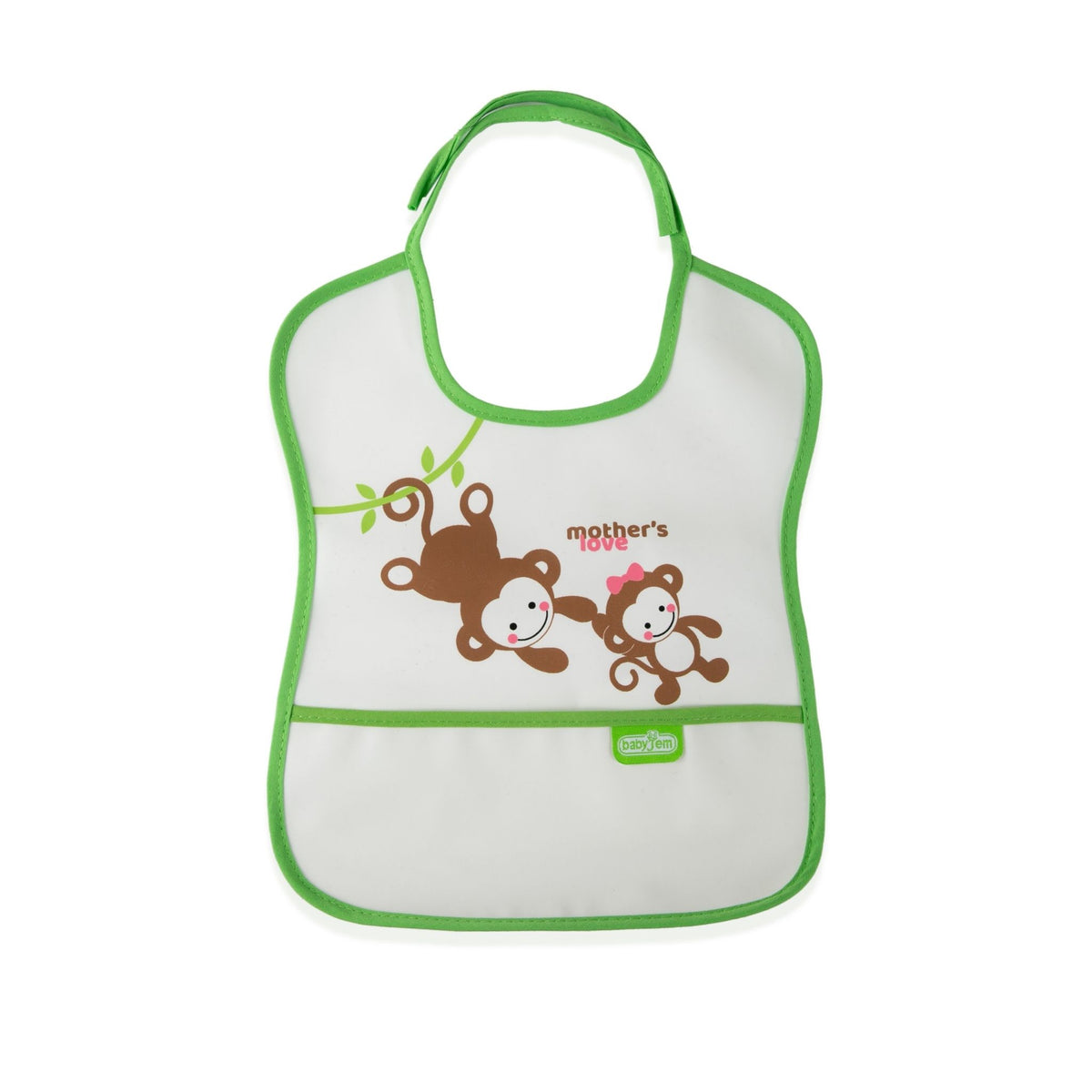 Babyjem Poli̇ Muşamba Önlük Küçük Yeşil - Welcome Baby