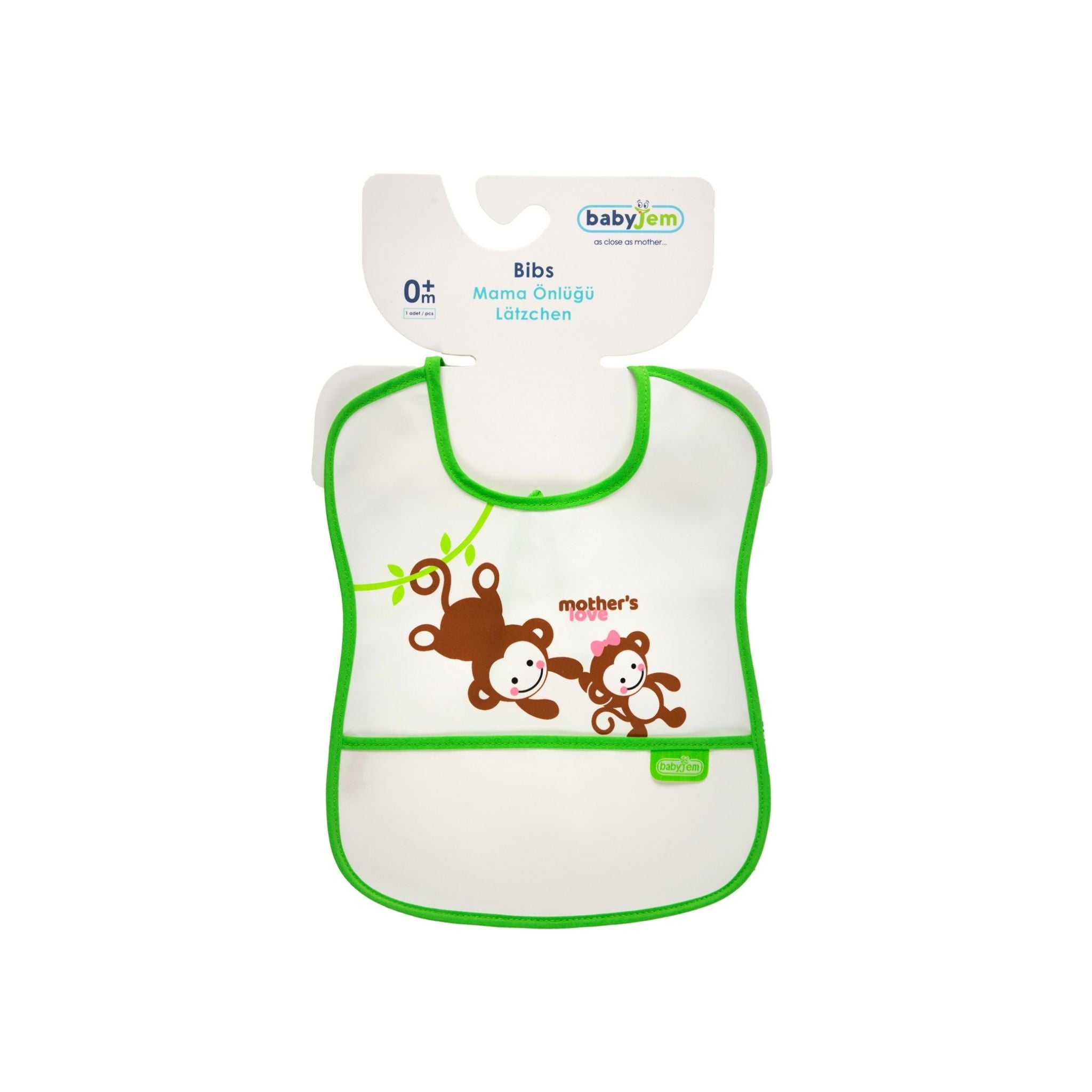 Babyjem Poli̇ Muşamba Önlük Küçük Yeşil - Welcome Baby