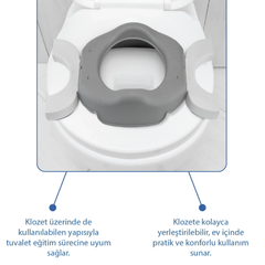 Babyjem Portatif Lazımlık 5 Hediye Poşetli Kum Beji