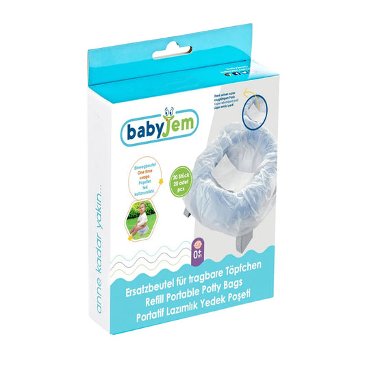 Babyjem Portatif Lazımlık Yedek Poşeti̇ 20'li Kutulu