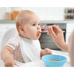 Babyjem Si̇li̇kon Mama Kaşığı Pembe/Mor