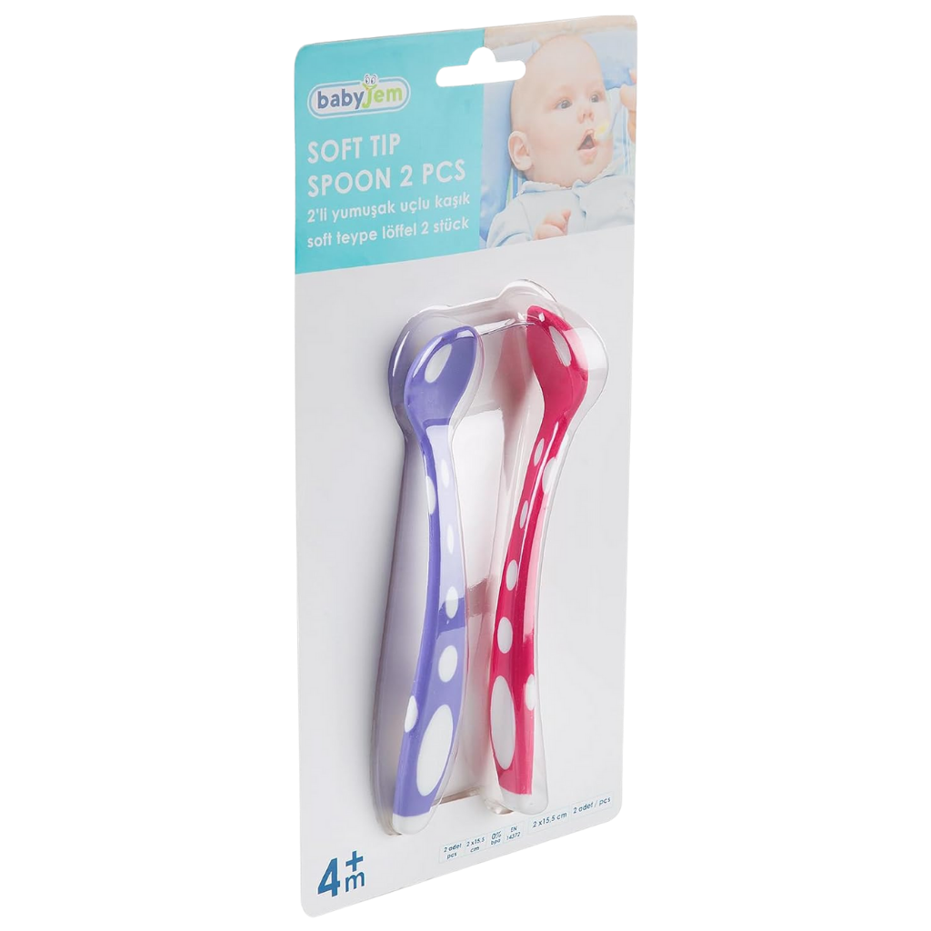 Babyjem Silikon Mama Kaşığı Pembe Mor