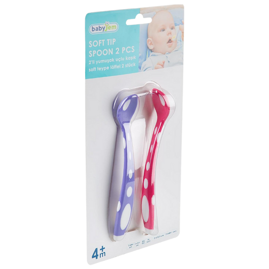 Babyjem Silikon Mama Kaşığı Pembe Mor