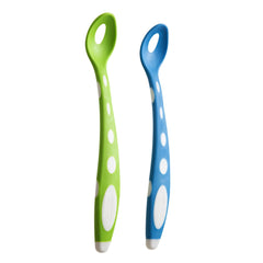 Babyjem Si̇li̇kon Mama Kaşığı Yeşil Mavi