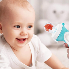 Babyjem Si̇li̇kon Uçlu Meyve Sebze Emziği Mavi