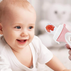Babyjem Si̇li̇kon Uçlu Meyve Sebze Emziği̇ Pembe
