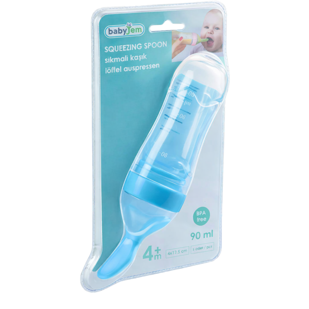 Babyjem Sıkmalı Kaşık Mavi