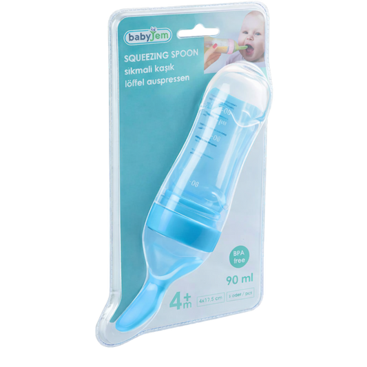 Babyjem Sıkmalı Kaşık Mavi