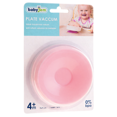 Babyjem Tabak Bardak Vakumu Pembe