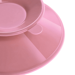 Babyjem Tabak Bardak Vakumu Pembe