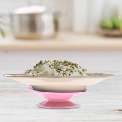 Babyjem Tabak Bardak Vakumu Pembe