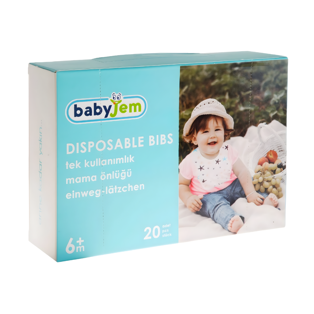 Babyjem Tek Kullanımlık Mama Önlüğü 20’li