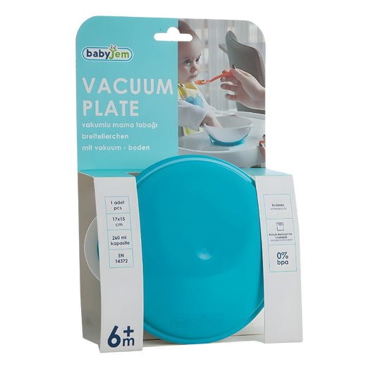 Babyjem Vakumlu Mama Tabağı Mavi