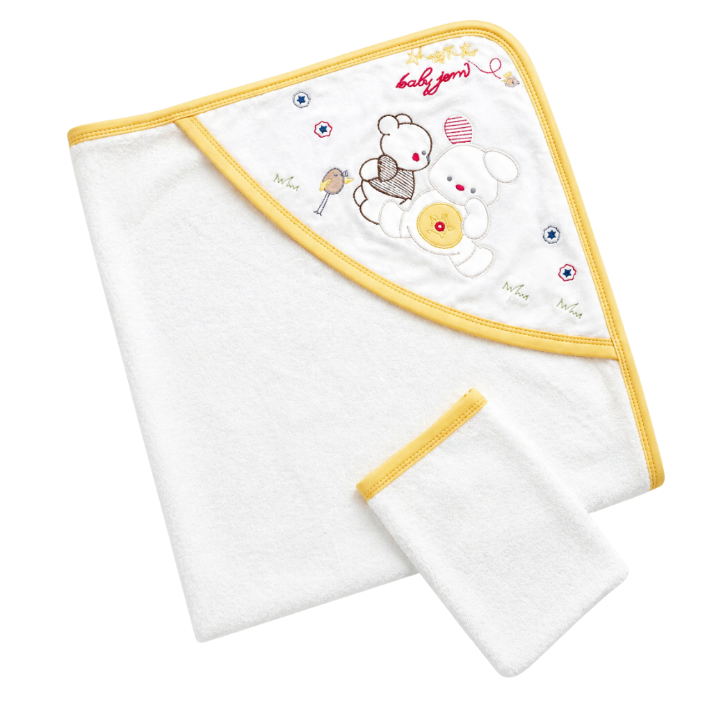 Babyjem Bip Bip’li Yenidoğan Banyo Havlusu Sarı