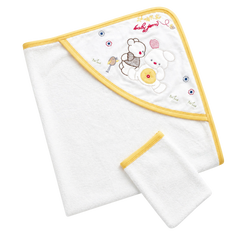 Babyjem Bip Bip’li Yenidoğan Banyo Havlusu Sarı