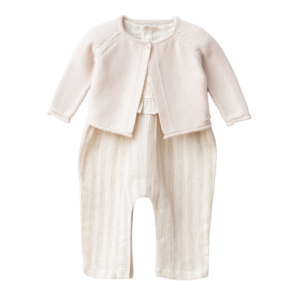 BabyMio Hırkalı Tulum Ekru