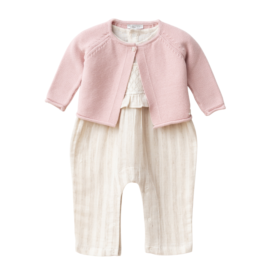 BabyMio Hırkalı Tulum Pudra