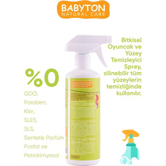 Babyton Doğal Oyuncak ve Mama Sandalyesi Temizleyici Sprey 500ml