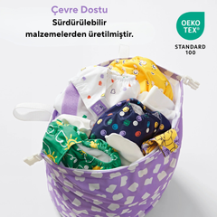 Bambino Mio Su Geçirmez Bebek Bezi Saklama Çantası XL Wet Bag Bold