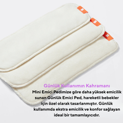 Bambino Mio Yıkanabilir Bebek Bezi Yedek Emici Takviye Pedi Booster 3'lü Paket