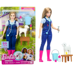 Barbie 65. Yıl Deluxe Kariyer Bebekleri Veteriner Seti HRG42