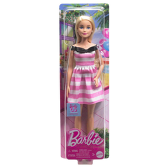 Barbie 65.Yıl Özel Pembe Elbiseli Bebek HTH66
