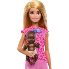 Barbie Bakım Temalı Kariyer Oyun Seti Doktor Bebek JCR72