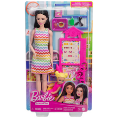 Barbie Bakım Temalı Kariyer Oyun Setleri Öğretmen Bebek JCR77