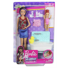 Barbie Bebek Bakıcısı Bebeği ve Aksesuarları Oyun Setleri FXH05
