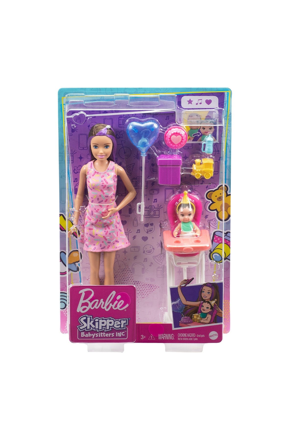 Barbie Bebek Bakıcısı Bebeği ve Aksesuarları Oyun Setleri GRP40