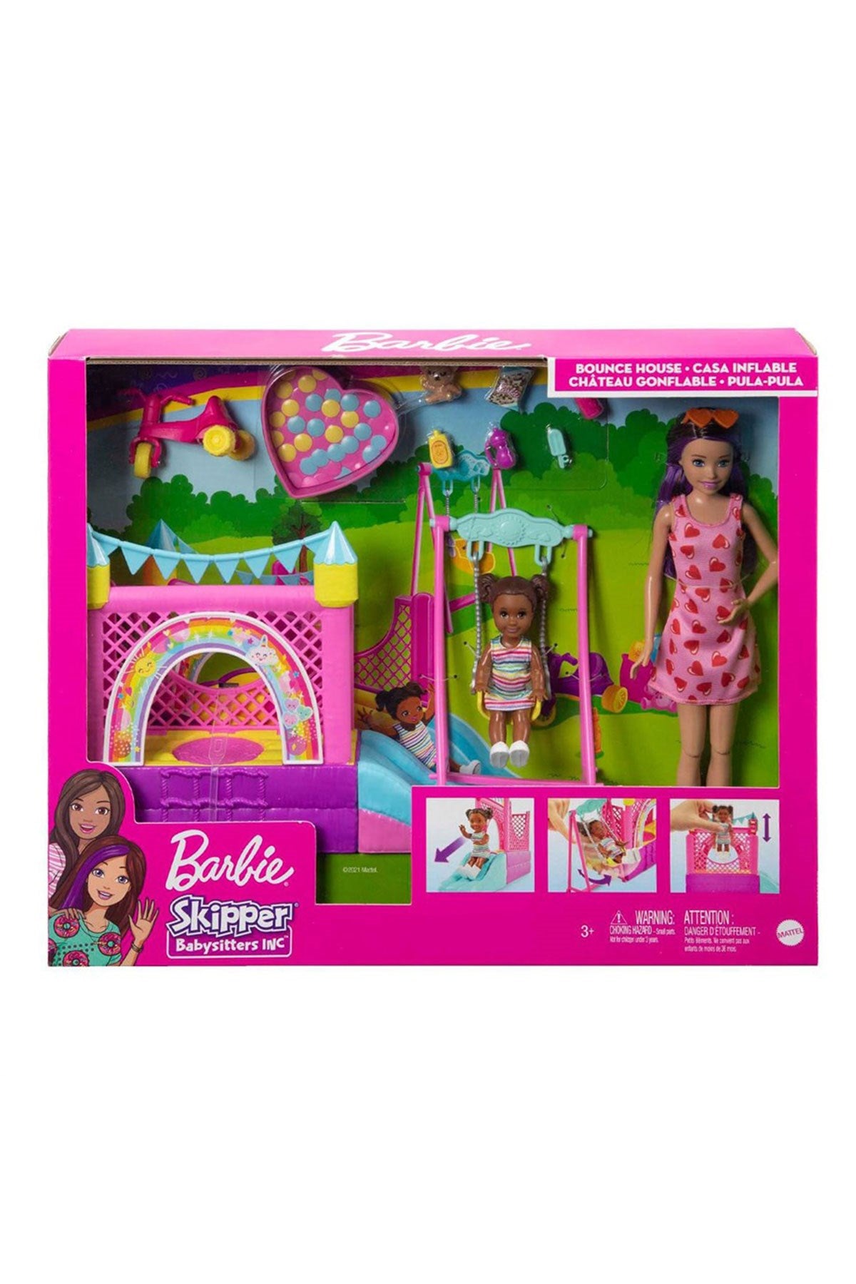 Barbie Bebek Bakıcısı Skipper Oyun Evi Seti