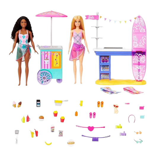Barbie Brooklyn ve Malibu'nun Sahildeki Yiyecek Standı HNK99